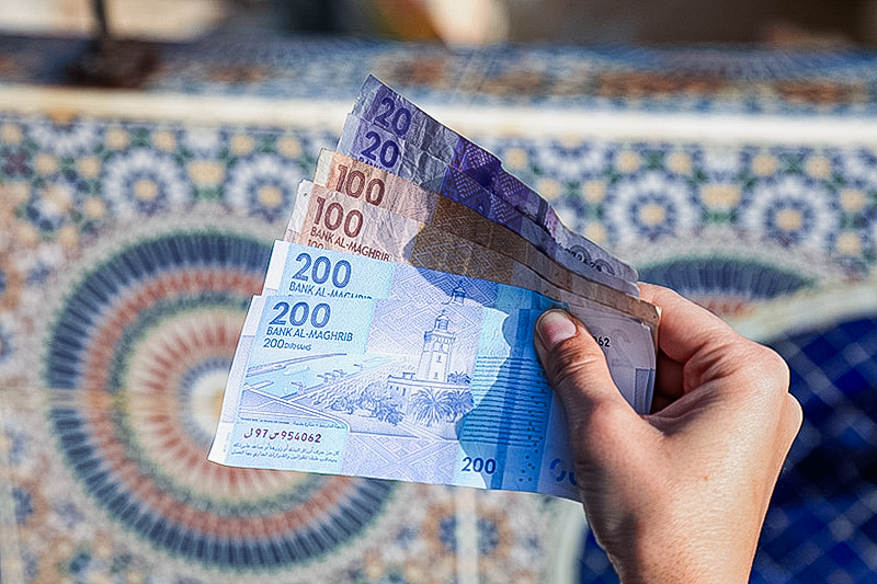 Overgebleven Marokkaanse dirham terug wisselen naar euro