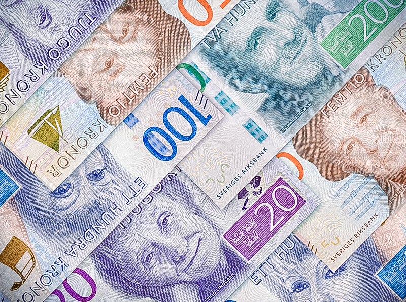 Ongebruikte Zweedse kronen terug wisselen voor euro's