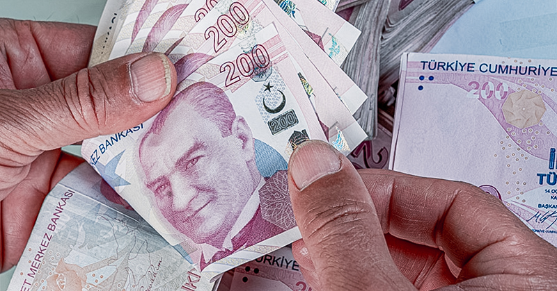 terug wisselen van Turkse lira