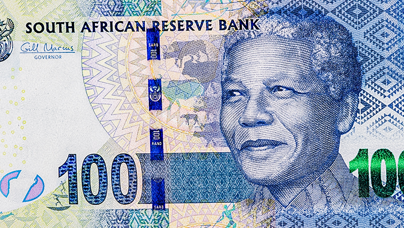 ongebruikte Zuid-Afrikaanse Rand terug wisselen