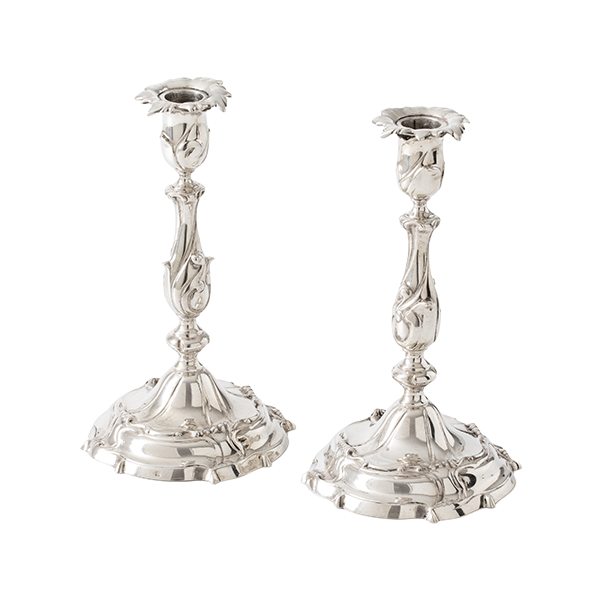 Zilveren-kandelaars