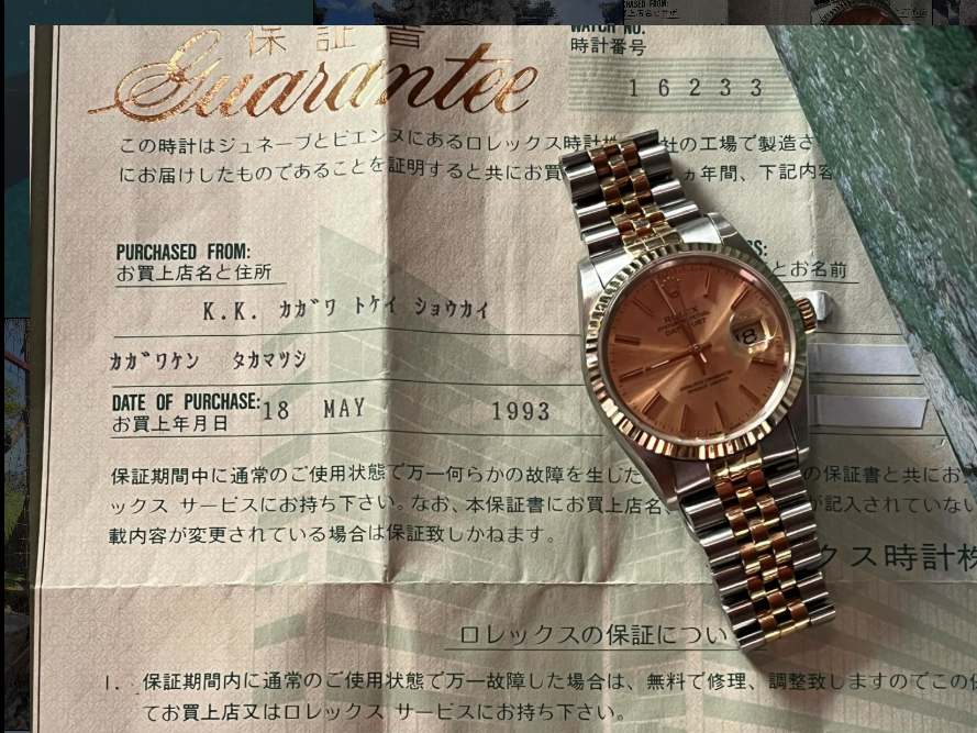 Tijd voor een klassieker: Rolex Datejust 16233