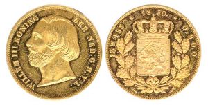 20 gulden negotiepenning 1850 - Goudwisselkantoor