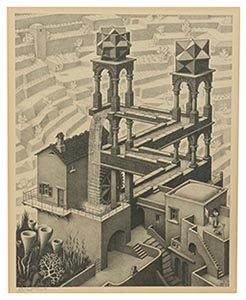 De Waterval M.C. Escher - Goudwisselkantoor